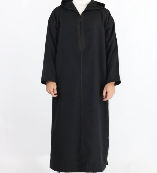 Black Premium Moroccan Djellaba