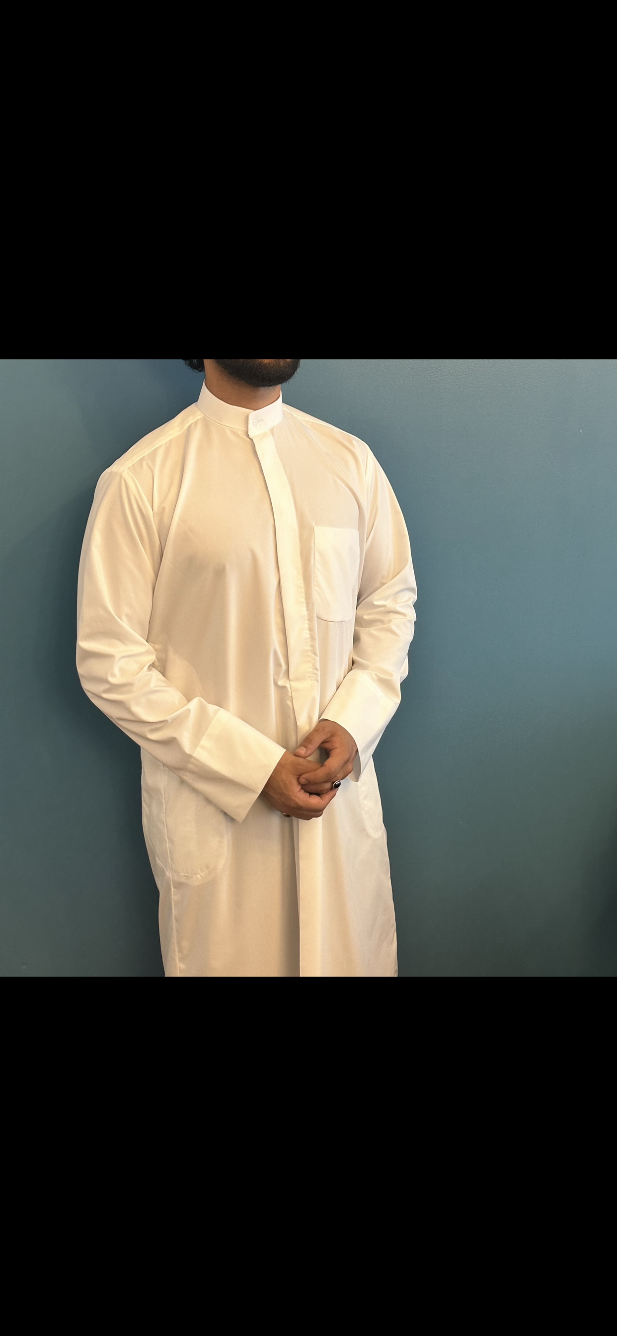 Kuwaiti adult summer Cream thobe