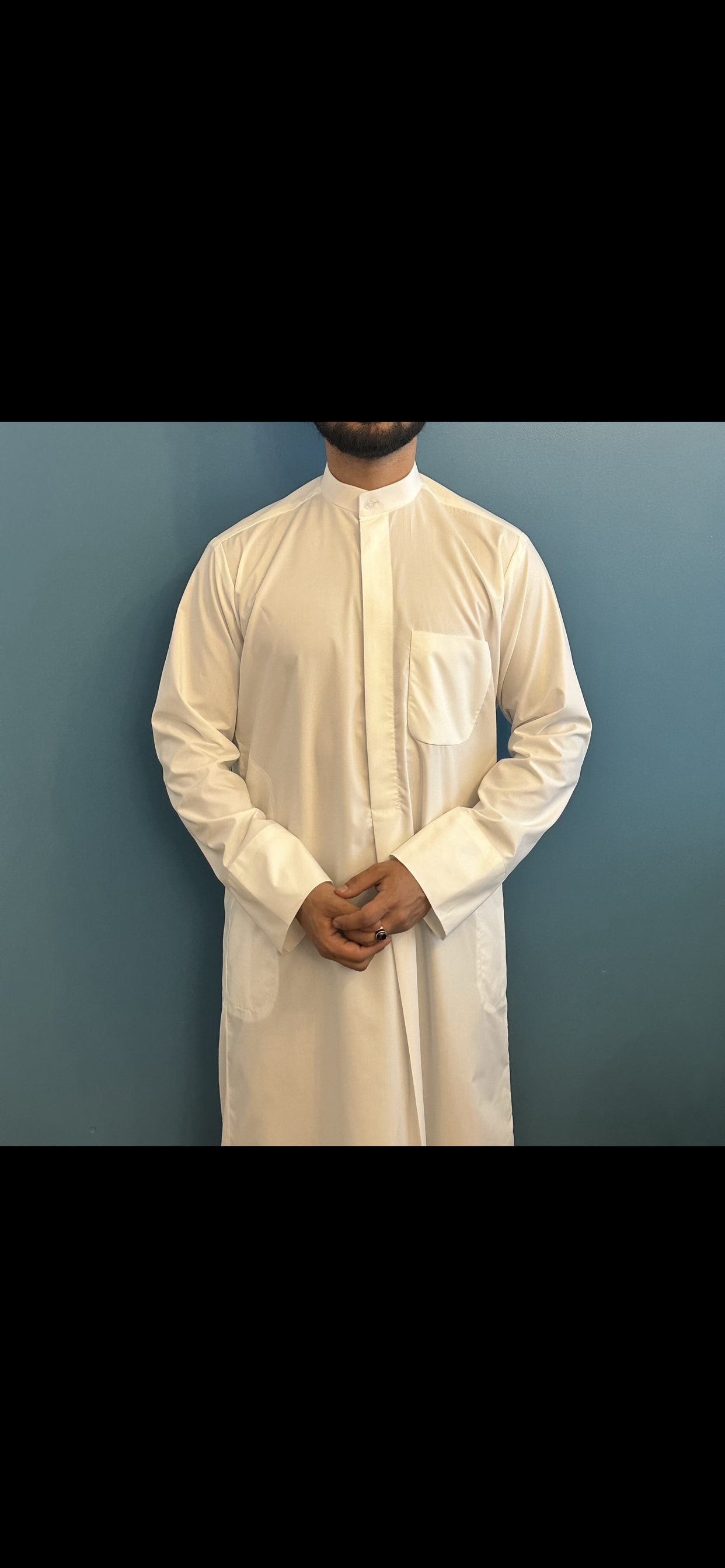 Kuwaiti adult summer Cream thobe