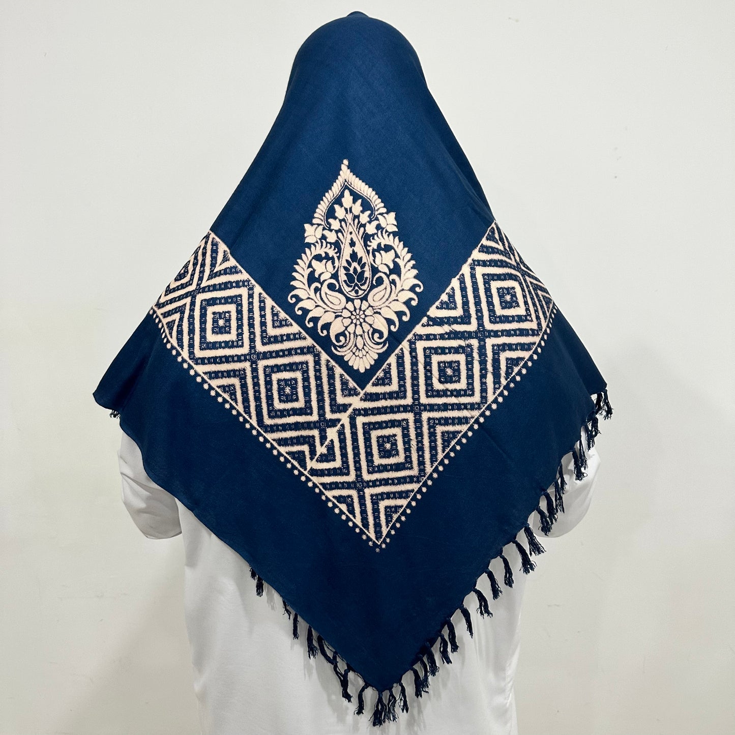 Sapphire blue designer shemagh