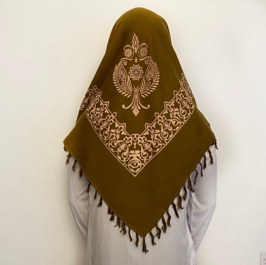 Olive designer shemagh