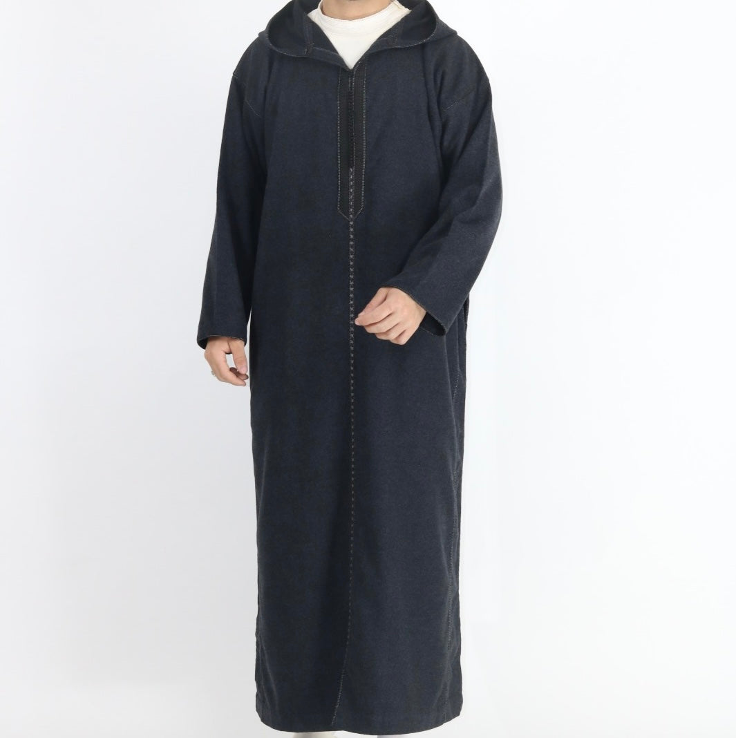 Charcoal Deluxe Moroccan Djellaba