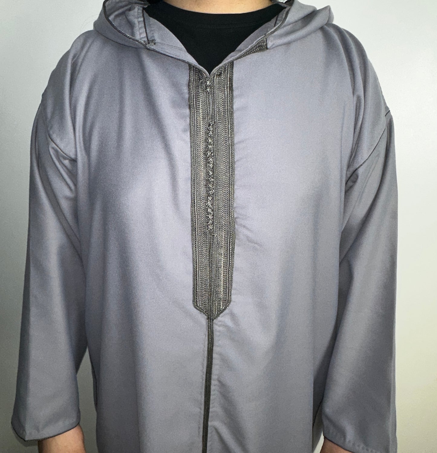 Mauve Grey Premium Moroccan Djellaba