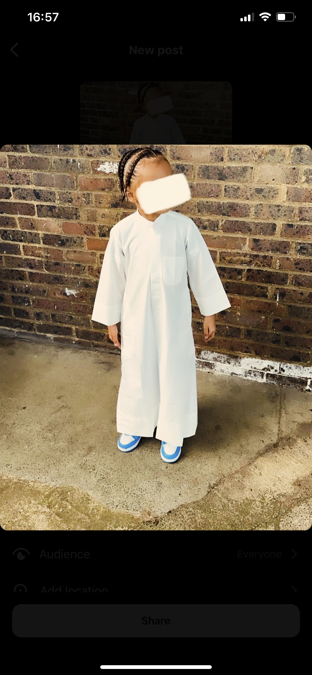 Kuwaiti kids Summer Off White thobe