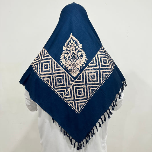 Sapphire blue designer shemagh