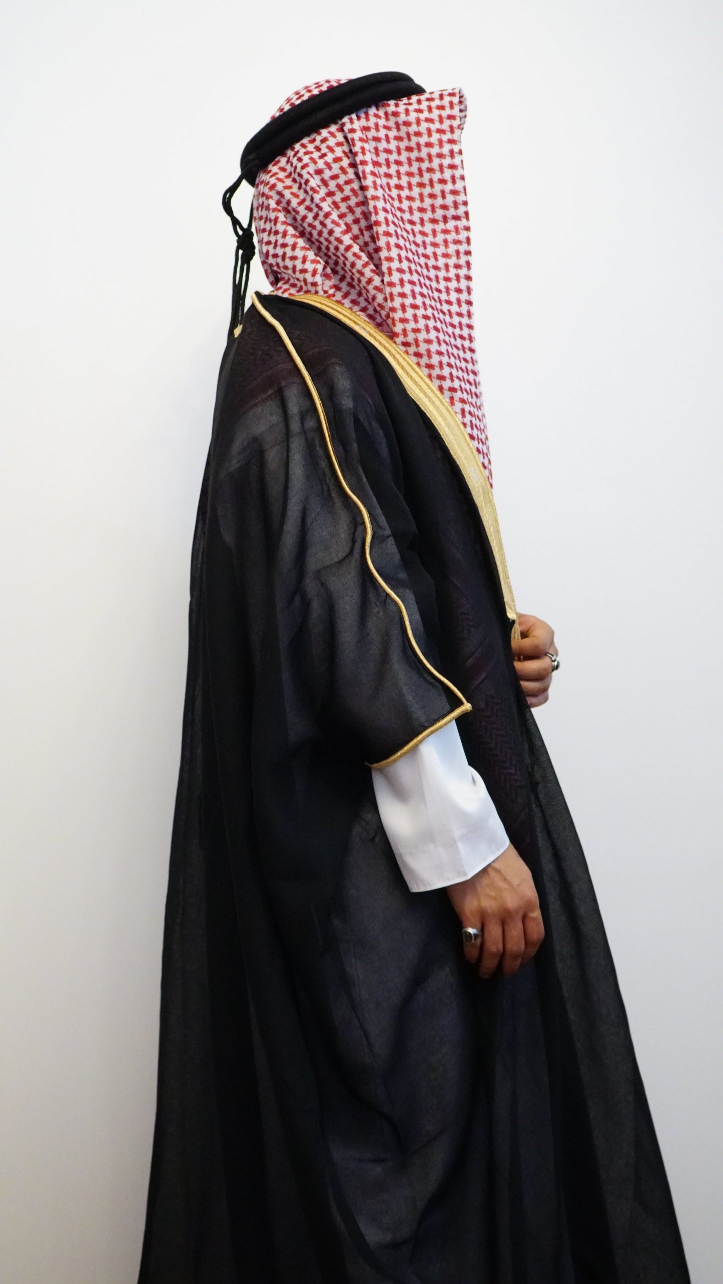 Mens premium  Black bisht / Arab over cloak